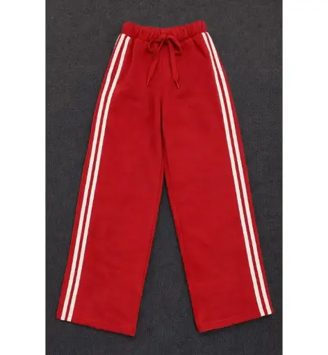 Striped Sweatpants (Red)