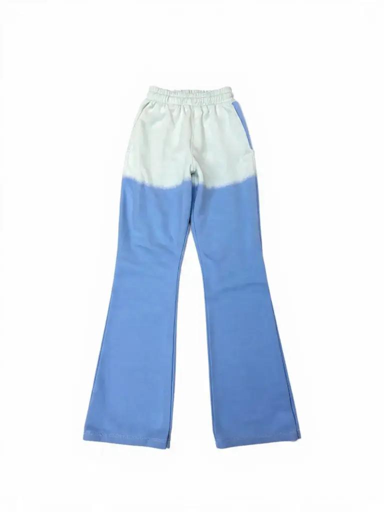 Sun Faded Flared Sweatpants (Blue)