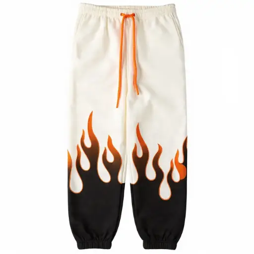 Flame-Print Joggers