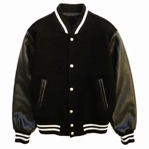 Classic Varsity Jacket - Wool & Cow Leather