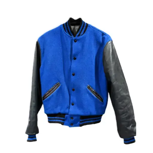 Custom Blue & Black Varsity Jacket