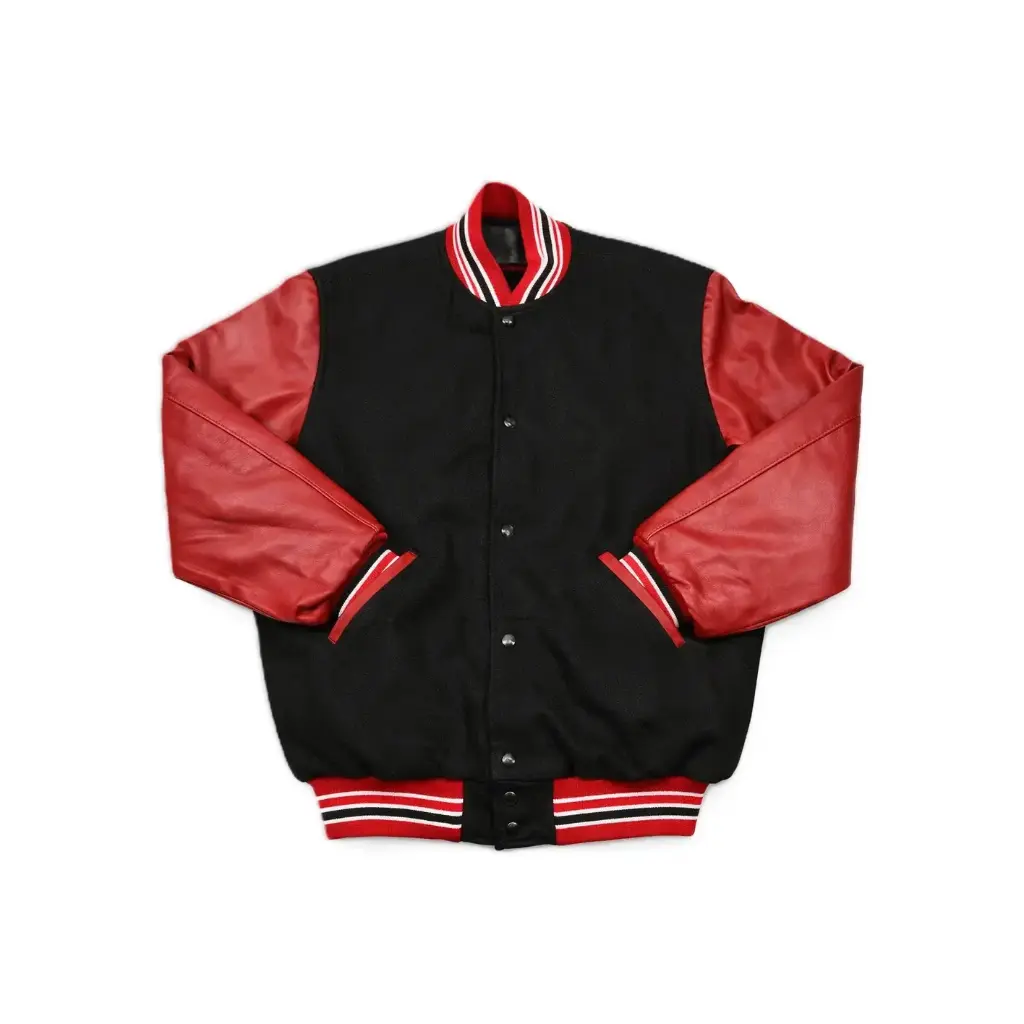 Classic Varsity Jacket - Wool & Faux Leather Edition