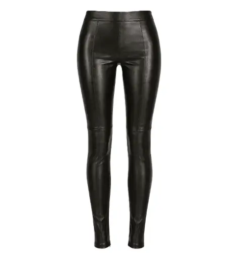 High-Waist Leather Leggings