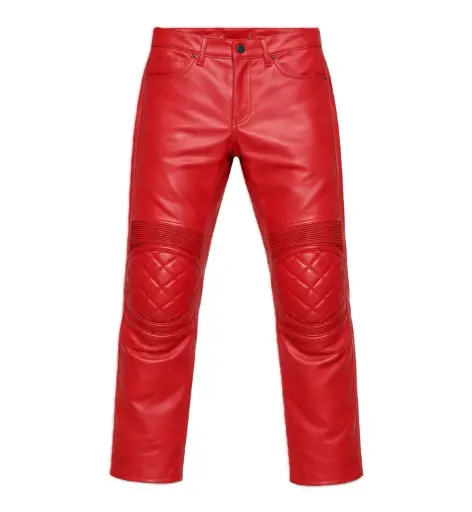 Racing Style Leather Pants