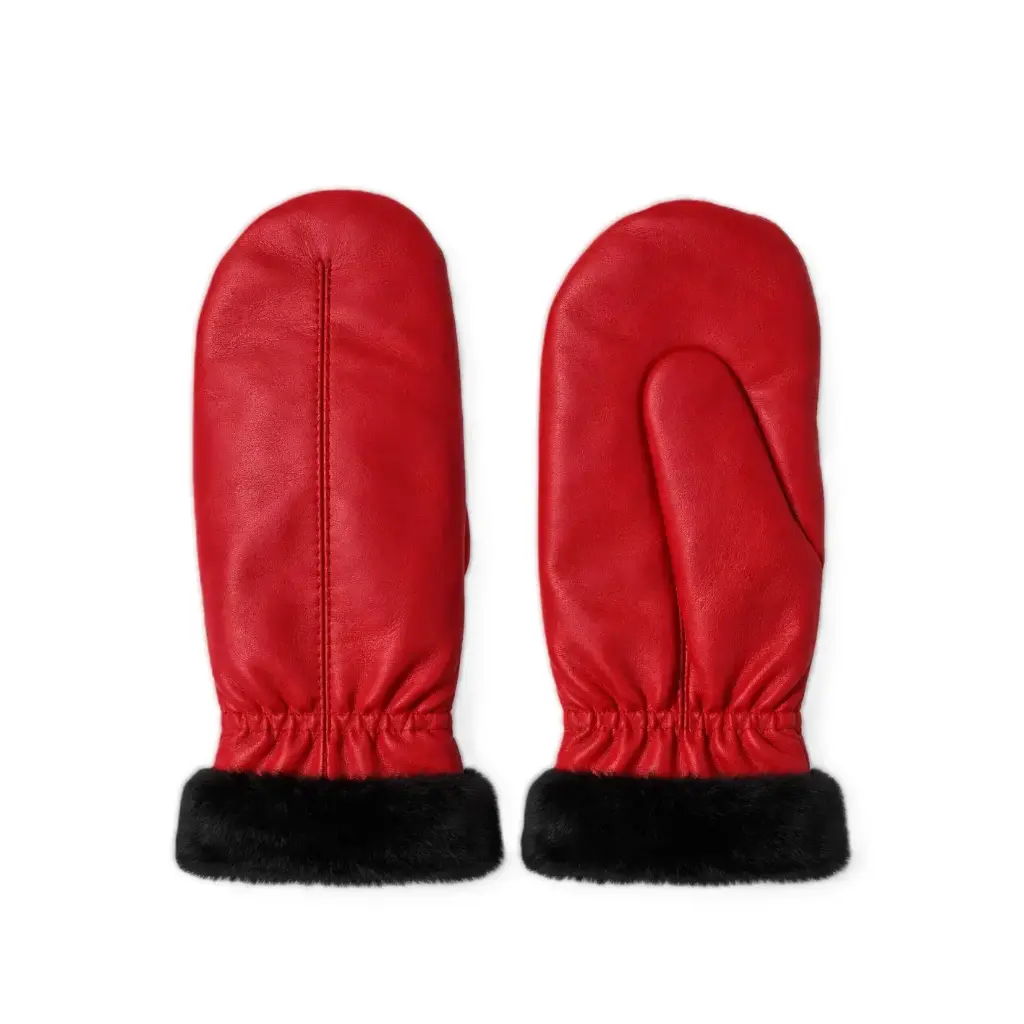 Leather Winter Mittens