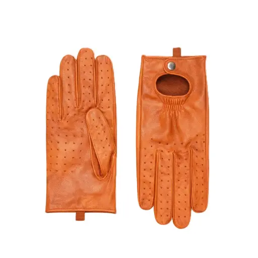 Perforated Driving Gloves (Tan/Brown)