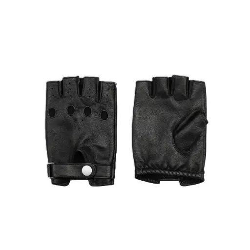 Fingerless Driving Leather Gloves