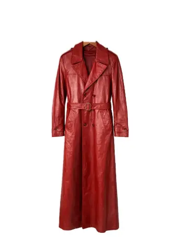 Custom Leather Trench Coat