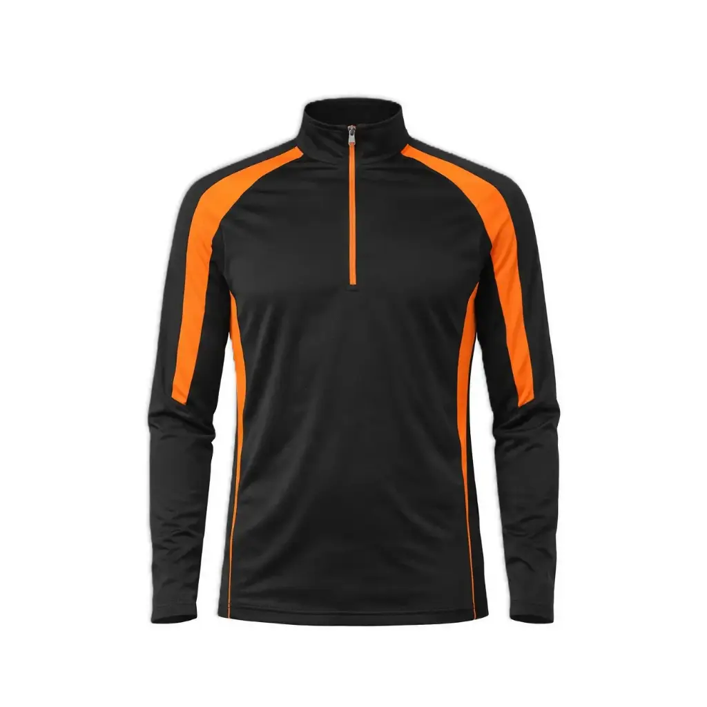 Activewear Performance Zip-Neck Top