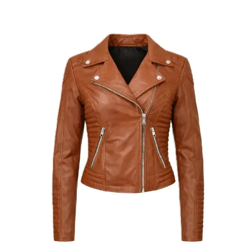 Women’s Classic Biker Leather Jacket