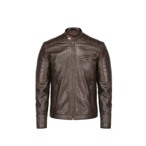 Café Racer Leather Jacket