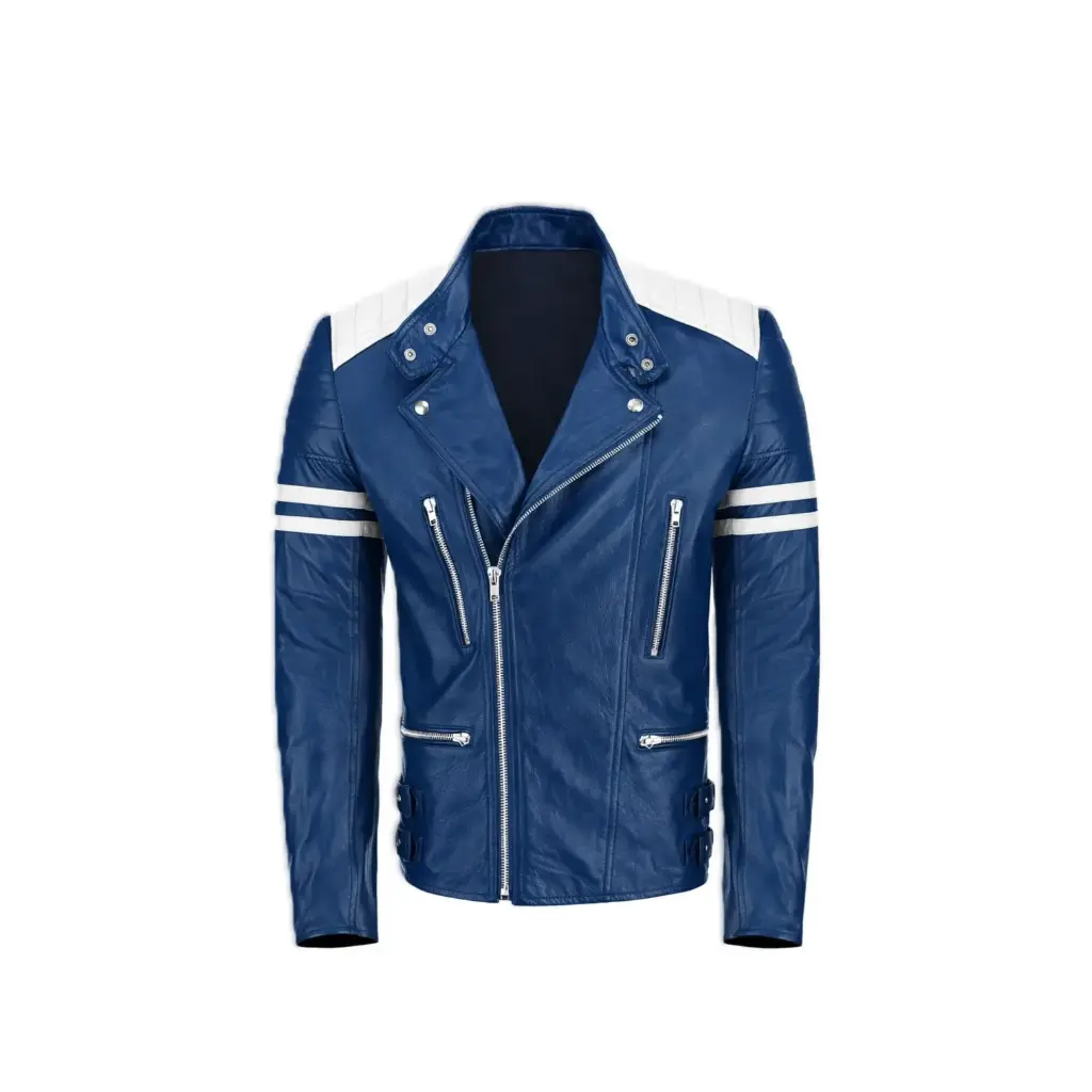 Racing-Style Leather Jacket