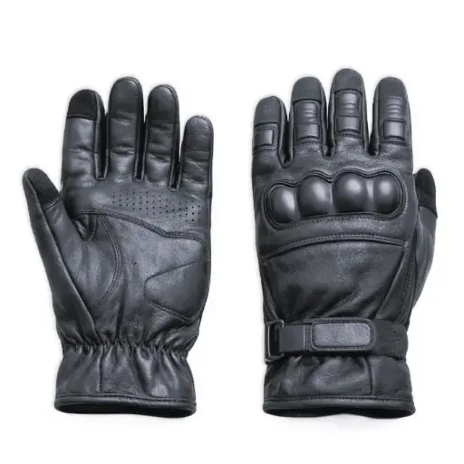 Protective Leather Motorcycle Gloves