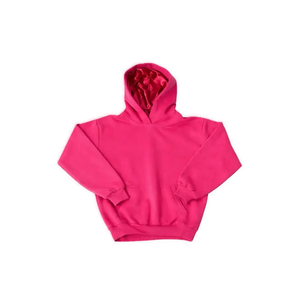 Satin-Lined Pullover Hoodie