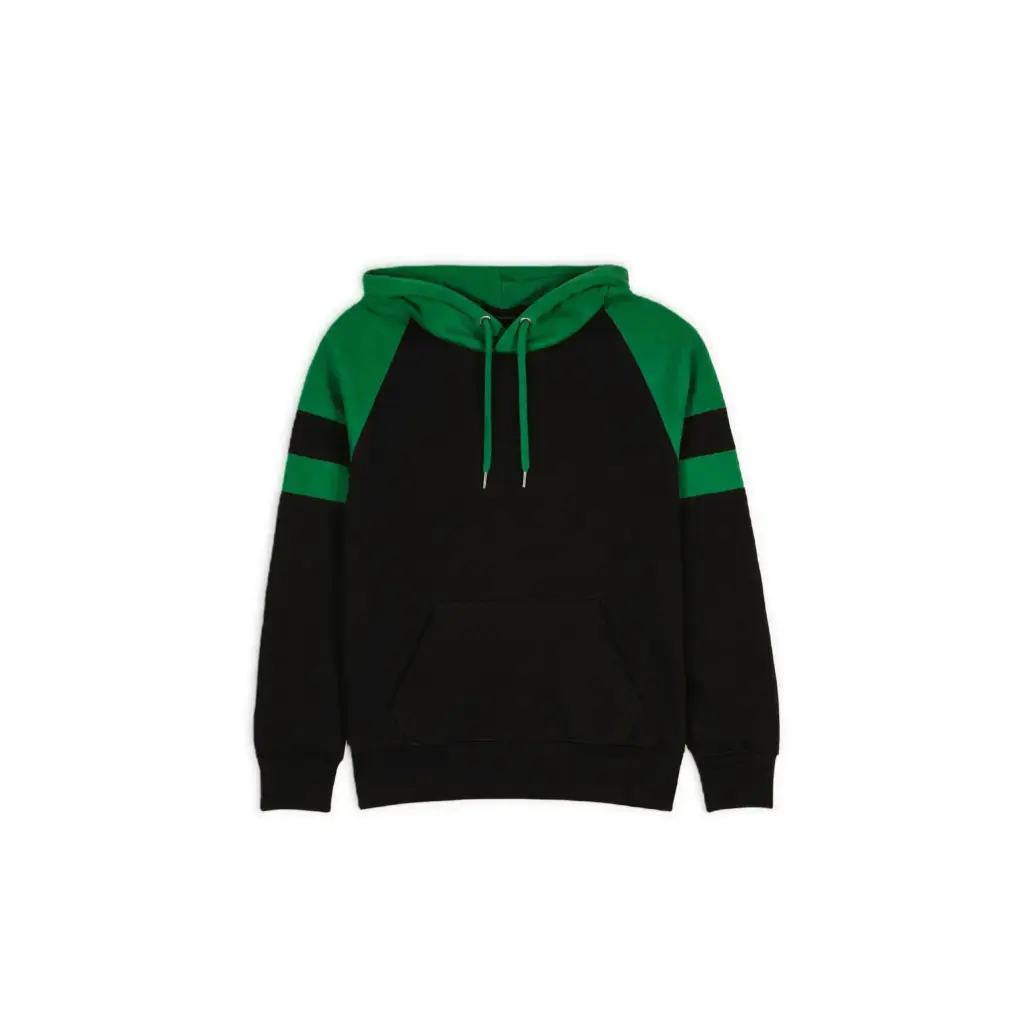 Raglan Sleeve Color Block Hoodie