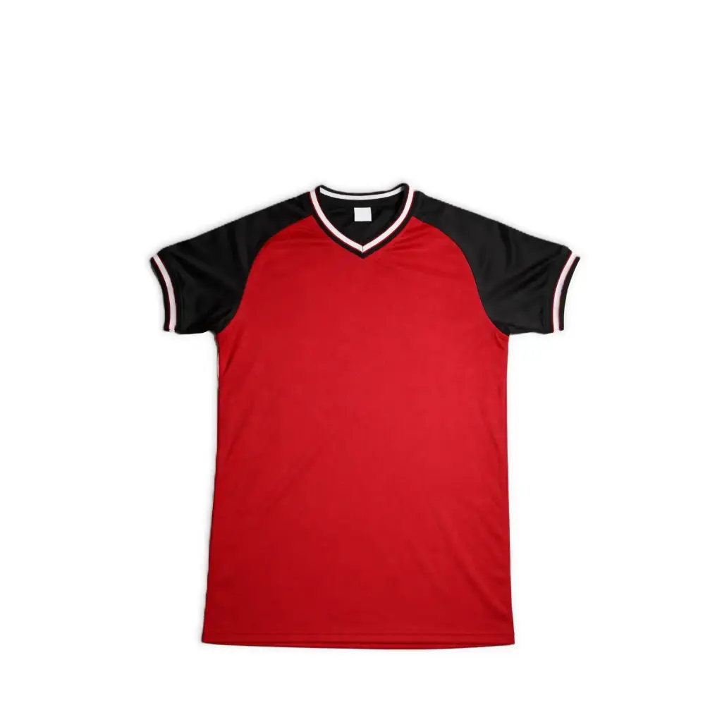 Contrast Raglan V-Neck Sports T-Shirt