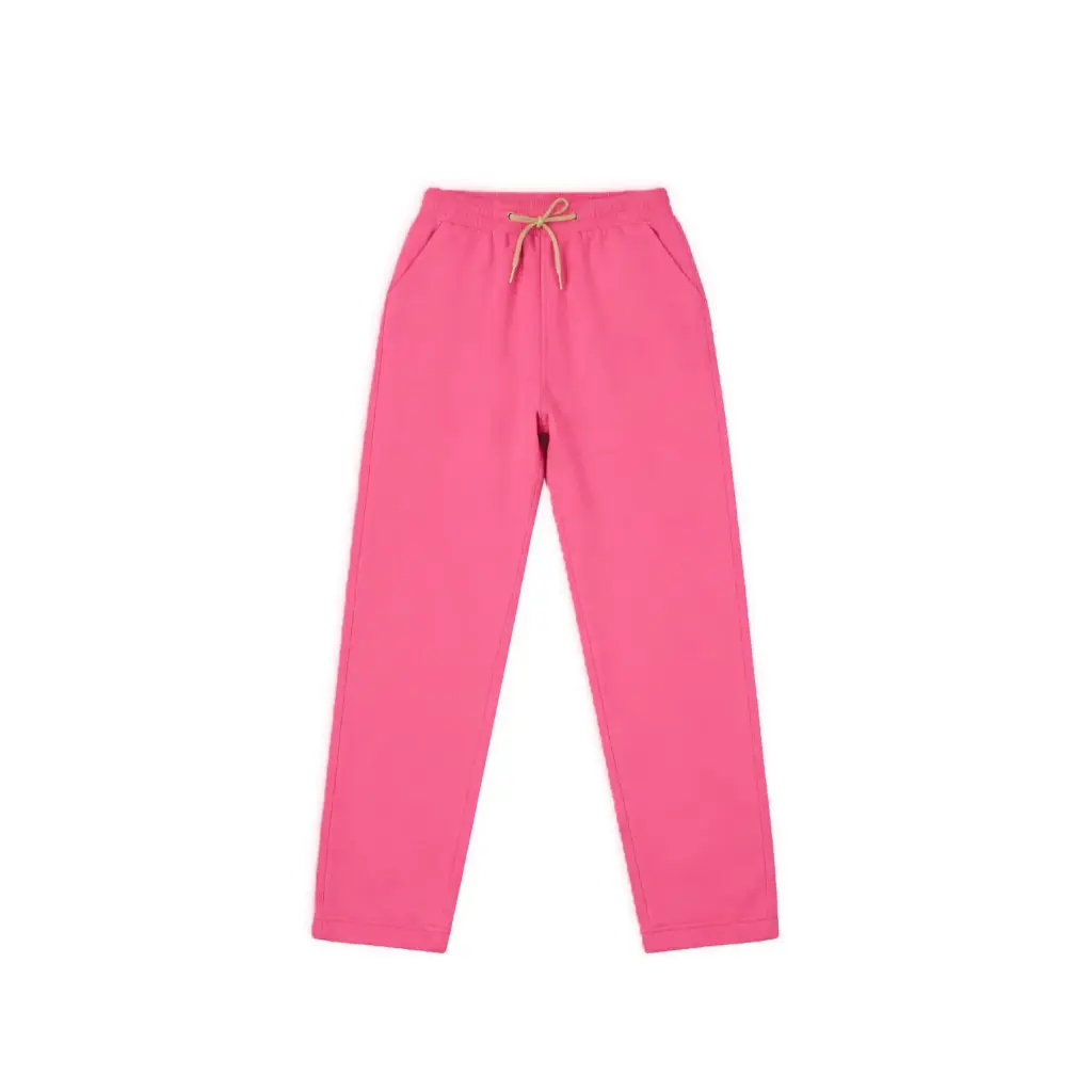 Straight-Leg Drawstring Sweatpants (Pink)