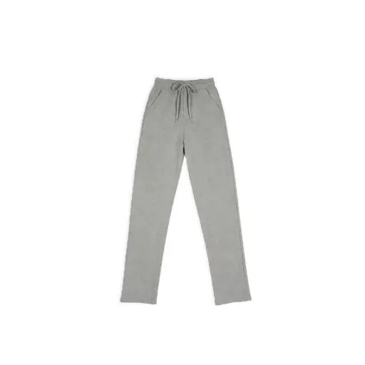 Slim Fit Drawstring Sweatpants (Heather Grey)