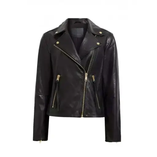 Leather Biker Jacket Womens